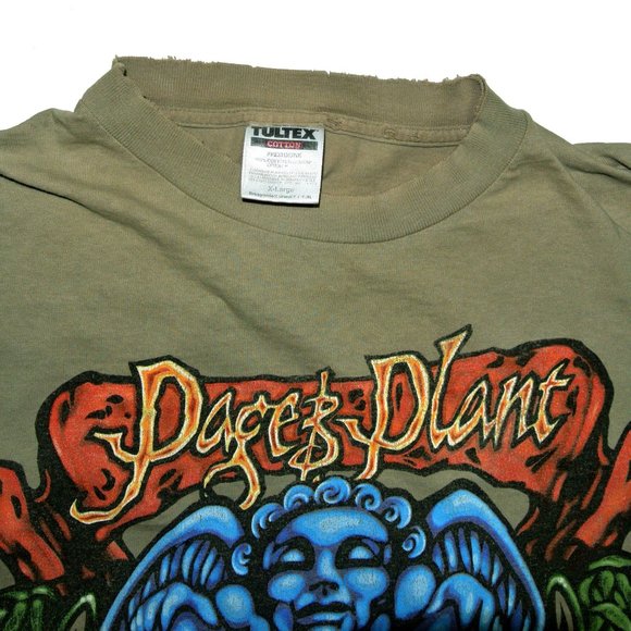 VINTAGE JIMMY PAGE ROBERT PLANT CONCERT T, CLARKSDALE, 1998, LED ZEPPELIN - Picture 5 of 8